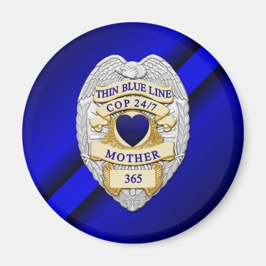 Thin Blue Line Magneet (Voorkant)