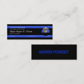 Thin Blue Line Major Custom Visitekaartje (Voorkant / Achterkant)