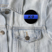 Thin Blue Line Medallion Button (In situ)