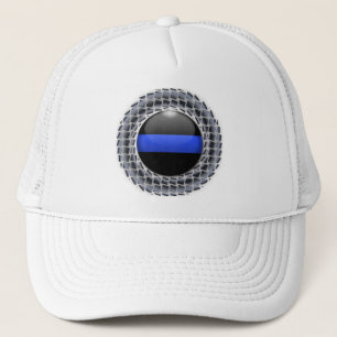 Thin Blue Line Medallion Trucker Pet