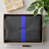 Thin Blue Line Memorial Symbol op Tissuepapier (Geschenk)
