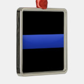 Thin Blue Line Metalen Ornament (Rechts)