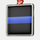Thin Blue Line Metalen Ornament (Links)