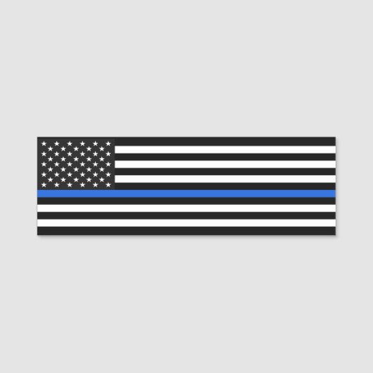 Thin Blue Line Naamplaatje (Voorkant)