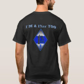 Thin Blue Line One Percenter T-shirt (Achterkant)