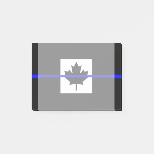 Thin Blue Line op Canadese vlag Post-it® Notes (Voorkant)