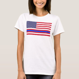 "THIN BLUE LINE OP VLAG" T-SHIRT