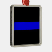 Thin Blue Line Ornament (Rechts)