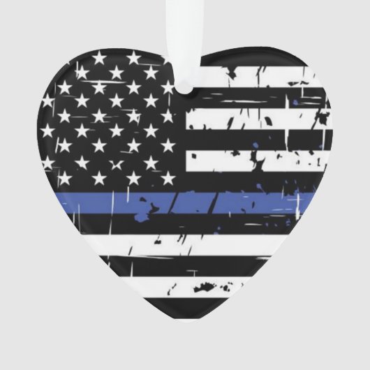 Thin Blue Line Ornament (voorkant)