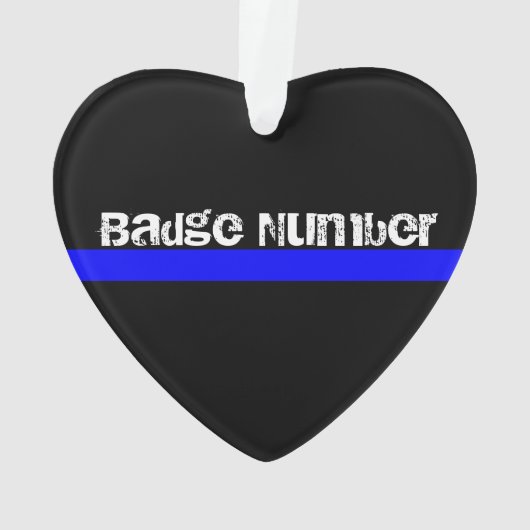 Thin Blue Line Ornament (achterkant)