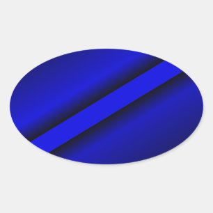 Thin Blue Line Ovale Sticker