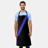 Thin Blue Line Pagent Stars Long Apron Schort (Gedragen)