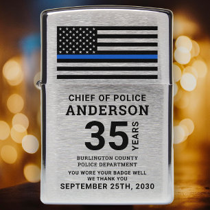 Thin Blue Line Personalized Police Retirement