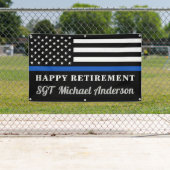 Thin Blue Line Personalized Police Retirement Spandoek (Insitu)