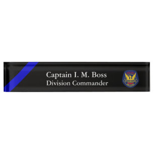 Thin Blue Line - Phoenix PD Patch Desk Name Bord Naambordje