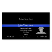 Thin Blue Line Photo Visitekaartje Magnet