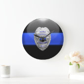 Thin Blue Line Police 911 Large Clock Grote Klok (Huis)
