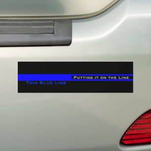 Thin Blue Line Police Apprecie LEO Bumpersticker