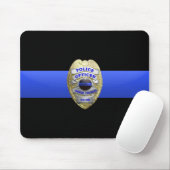 Thin Blue Line Police Badge Muismat (Met muis)