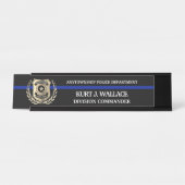 Thin Blue Line Police Bureau Naambordje (Voorkant)
