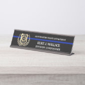 Thin Blue Line Police Bureau Naambordje (Voorkant)