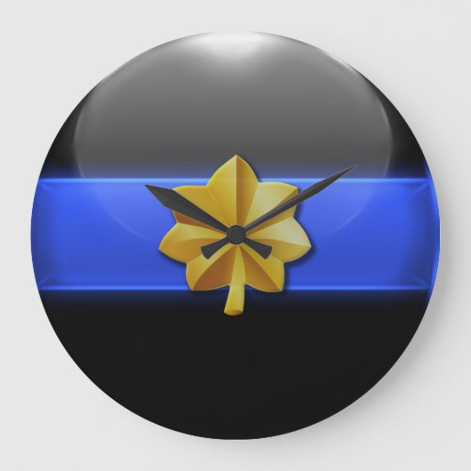 Thin Blue Line - Police Major Insignia Grote Klok (Voorkant)