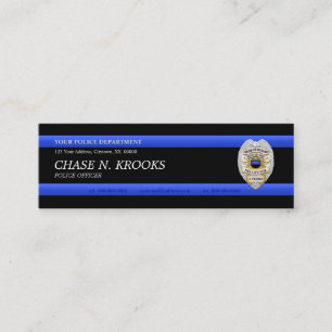 Thin Blue Line Police Officer Custom Visitekaartje