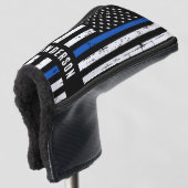 Thin Blue Line Police Officer Gift Police Golfheadcover (3/4 voorkant)