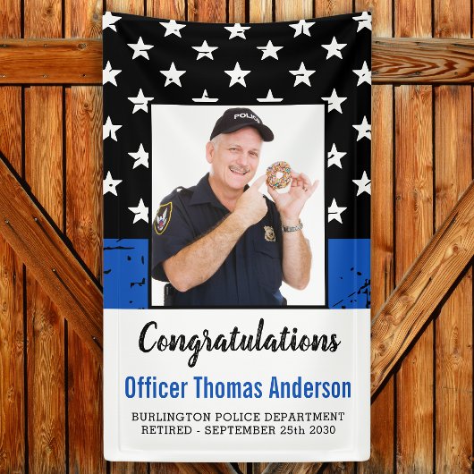 Thin Blue Line Police Officer Retirement Party Spandoek