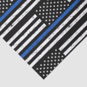 Thin Blue Line Police Retirement Enforcement Enfor Tissuepapier (Detail)
