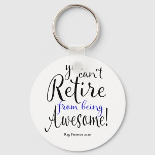 Thin Blue Line Police Retirement Sleutelhanger