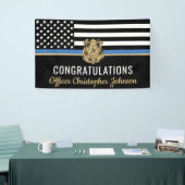  Thin Blue Line Police Retirement Spandoek (Beurs)