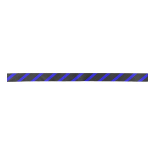 Thin Blue Line Police Satin Ribbon Lint (Voorkant)