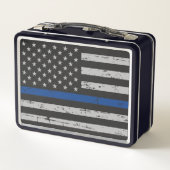 Thin Blue Line - Politieagent - Amerikaanse vlag (Achterkant)