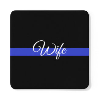 Thin Blue Line: Politievrouw Onderzetter