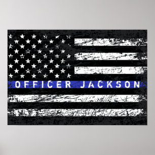 Thin Blue Line Poster