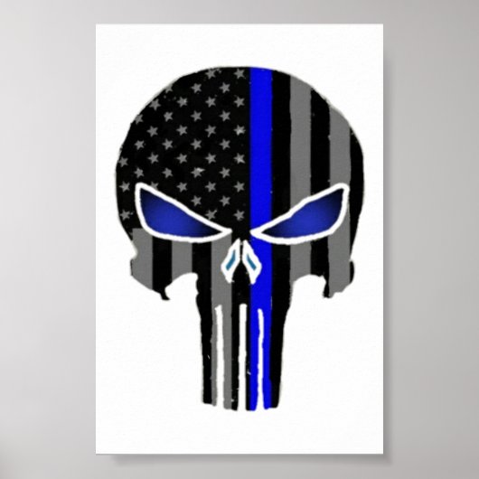 Thin Blue Line Poster (Voorkant)