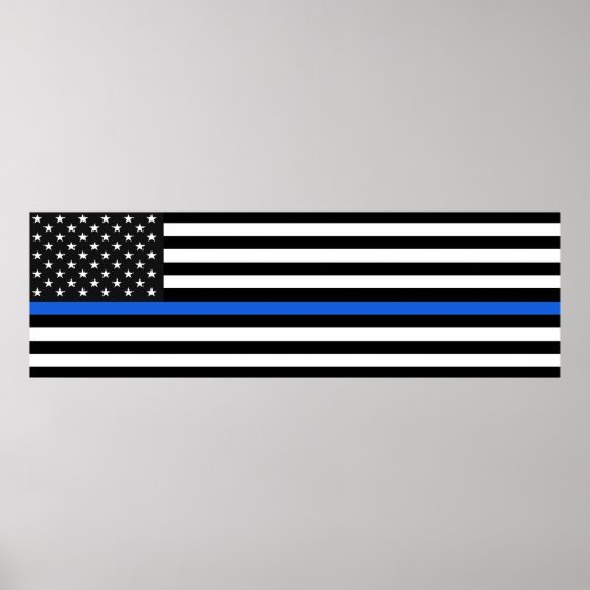 Thin Blue Line Poster (Voorkant)