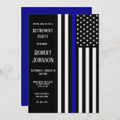 Thin Blue Line Retirement Kaart (Voorkant / Achterkant)