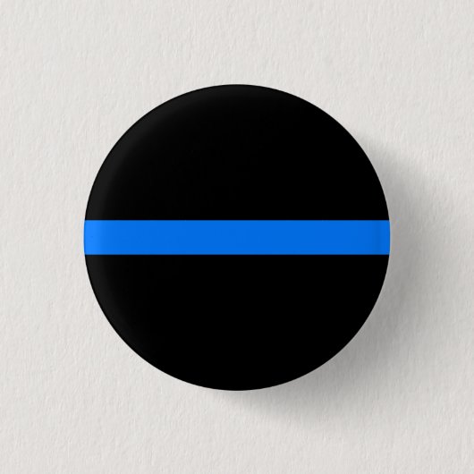 "THIN BLUE LINE" RONDE BUTTON 3,2 CM (Voorkant)