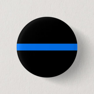 "THIN BLUE LINE" RONDE BUTTON 3,2 CM