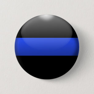 Thin Blue Line Ronde Button 5,7 Cm