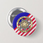 Thin Blue Line Ronde Button 5,7 Cm (Voorkant /achterkant)