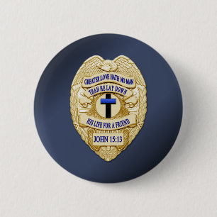 Thin Blue Line Ronde Button 5,7 Cm