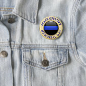Thin Blue Line Ronde Button 5,7 Cm (In situ)