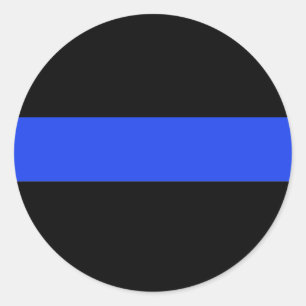 Thin Blue Line Ronde Sticker