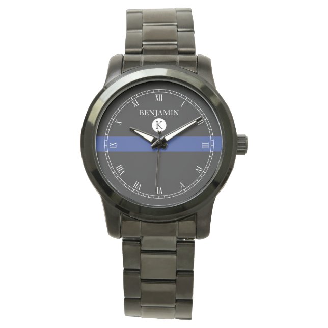 Thin Blue Line Serviceman Watch Horloge (Voorkant)