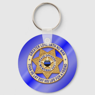 Thin Blue Line Sleutelhanger