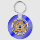 Thin Blue Line Sleutelhanger (Achterkant)