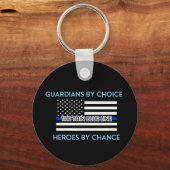 Thin Blue Line Sleutelhanger (Voorkant)